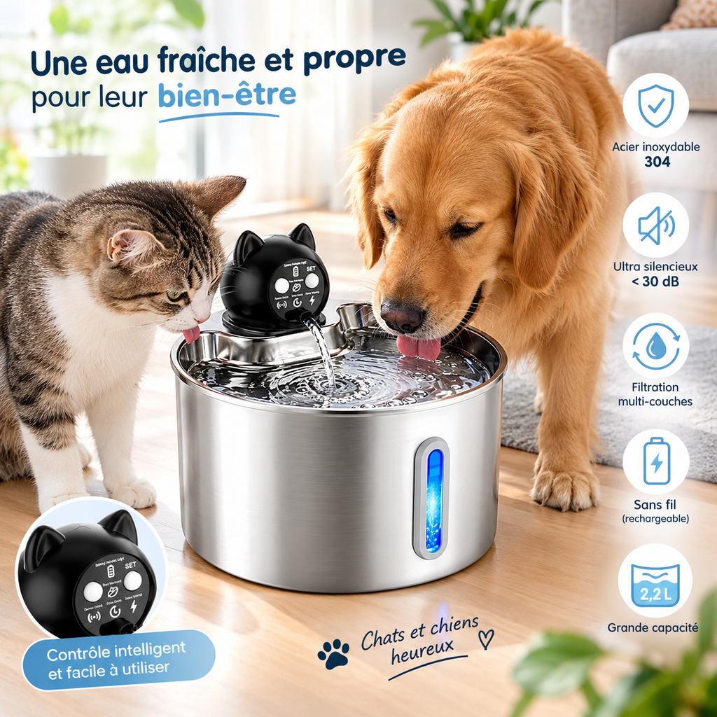 Smart 2.2L Pet Water Fountain